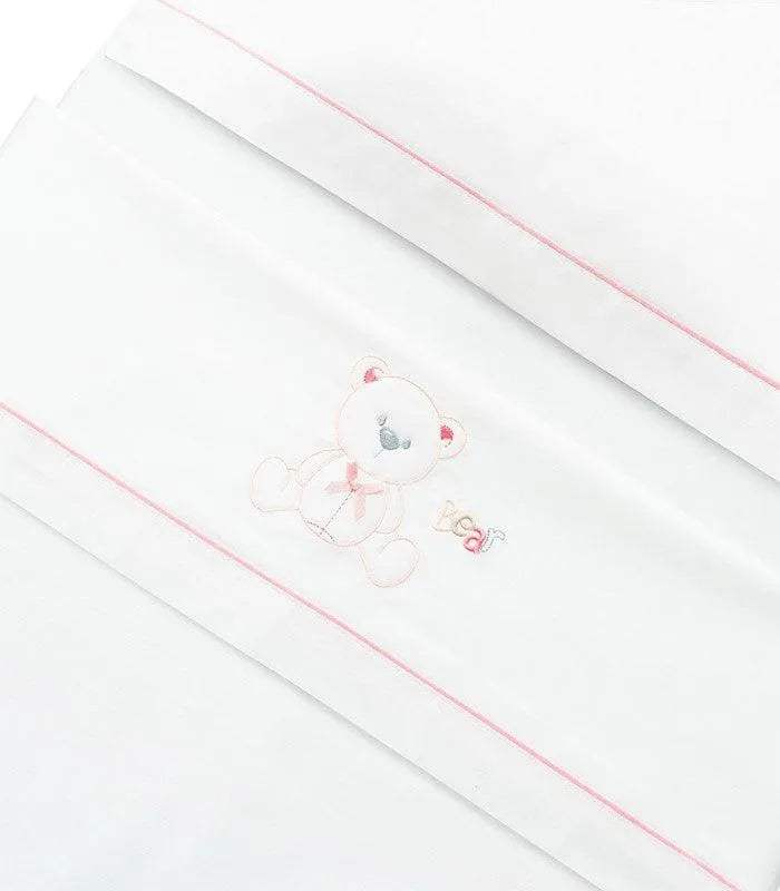 Draps berceau BEAR BOW 100% Coton Interbaby - BABYBOSS sommeil - pour bébé Maroc -www.babyboss.ma