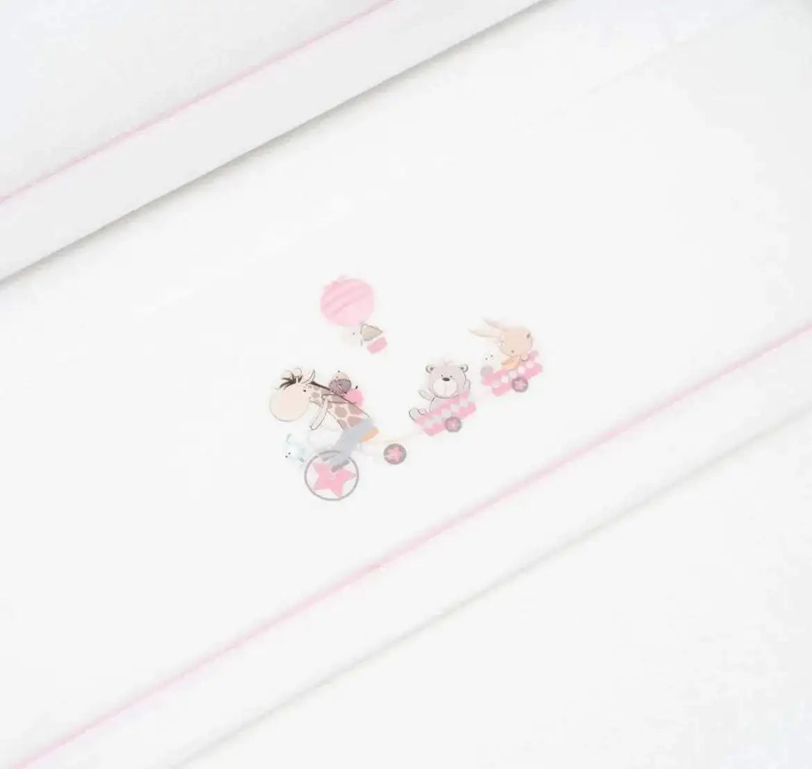 Draps berceau girafe BOW 100% Coton Interbaby - Interbaby - pour bébé Maroc -www.babyboss.ma