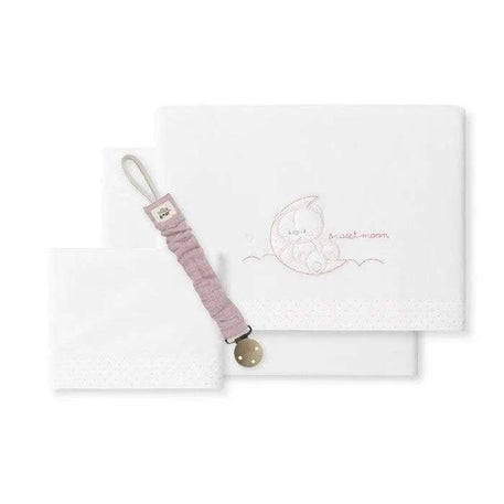 Draps de berceau SWEET MOON 100% Coton Interbaby - Interbaby - pour bébé Maroc -www.babyboss.ma