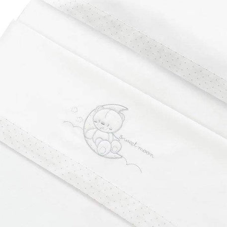 Draps de berceau SWEET MOON 100% Coton Interbaby - Interbaby - pour bébé Maroc -www.babyboss.ma