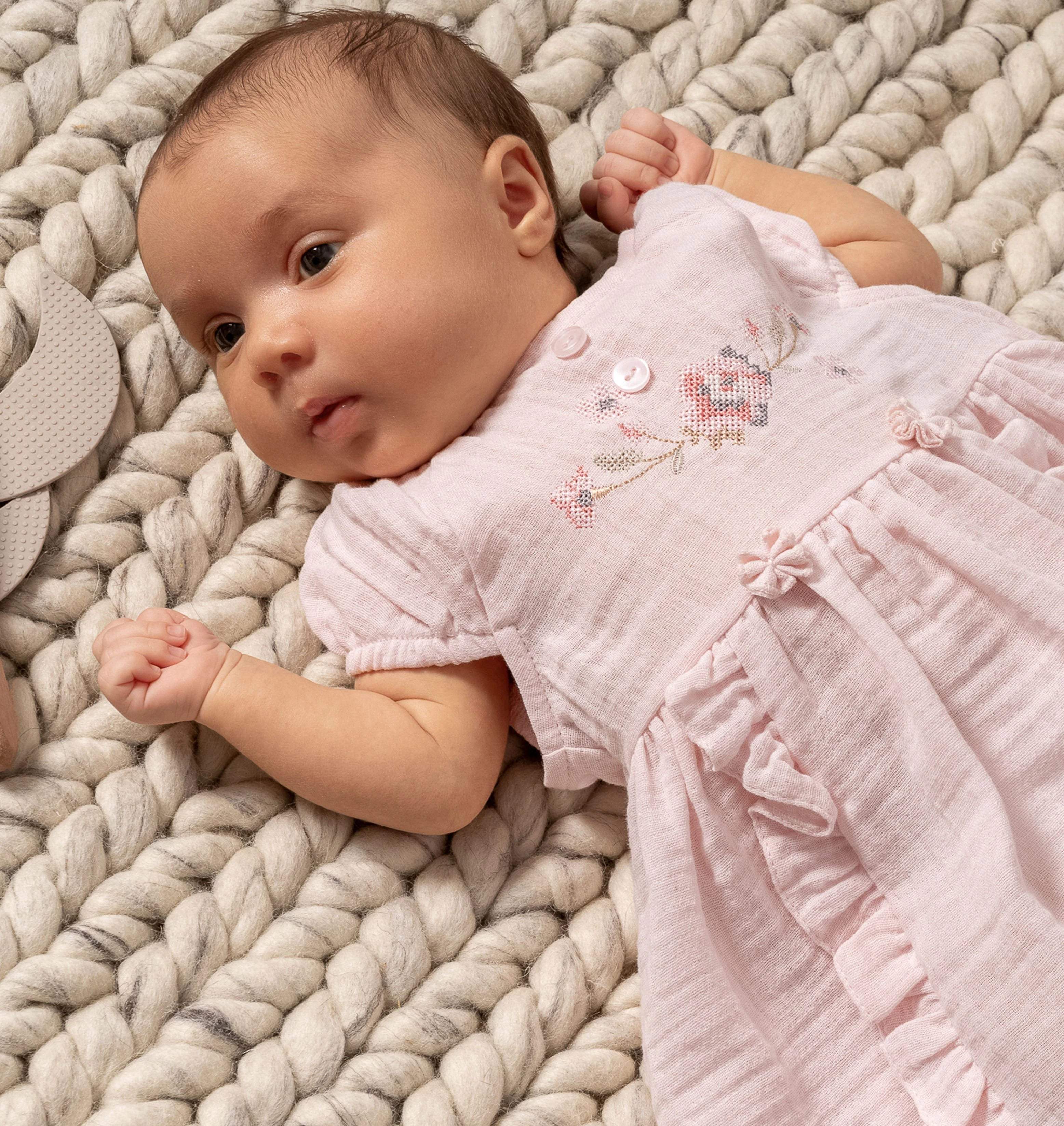 Robe enfant rose - Caramell - Ensemble pour bébé Maroc -www.babyboss.ma
