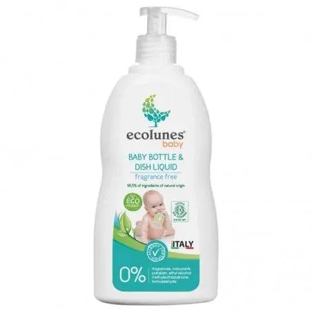 ECOLUNES LIQUIDE LAVAGE BIBERON ÉCOLOGIQUE ET HYPOALLERGÉNIQUE – 500 ML - Babyboss.ma - Ecolunes - pour bébé maroc