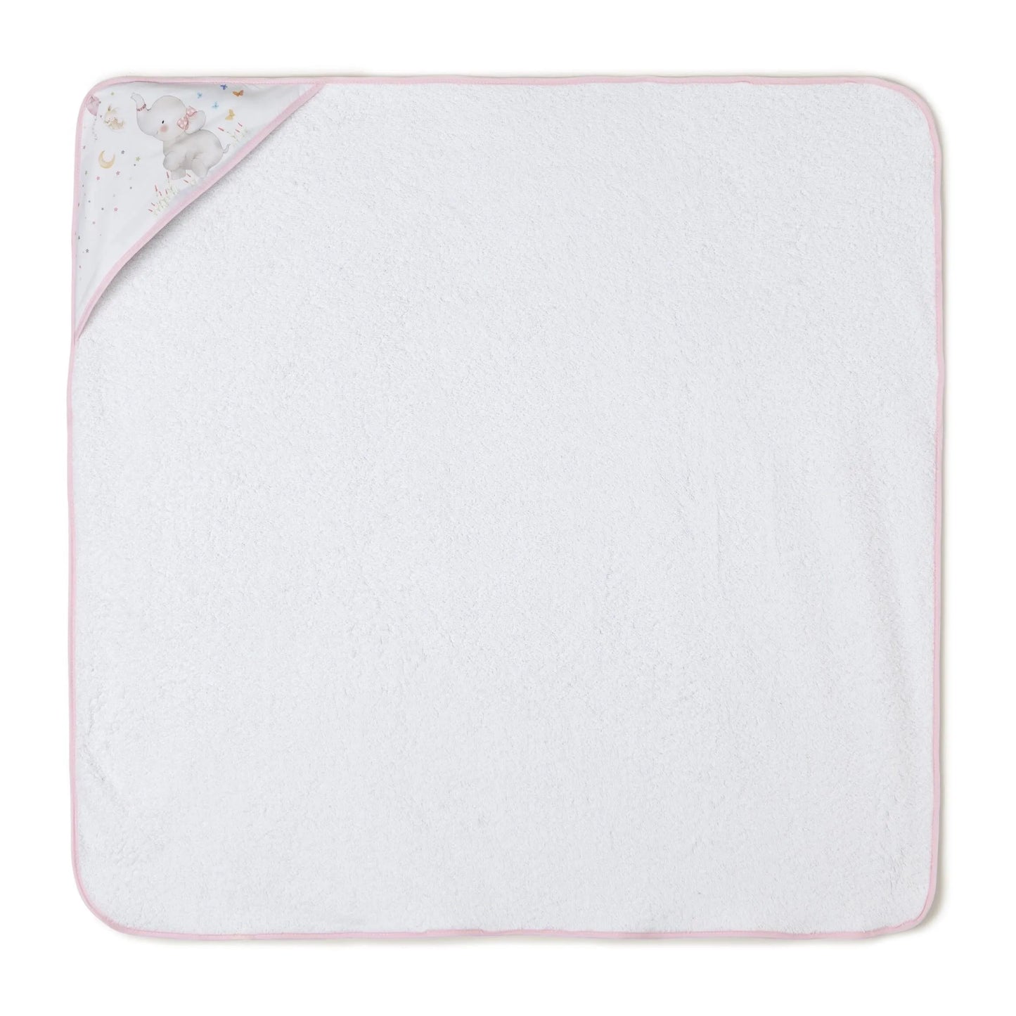 Ensemble Cape de Bain et Dou Dou Bco/Éléphant Rose - Babyboss.ma - Interbaby - pour bébé maroc