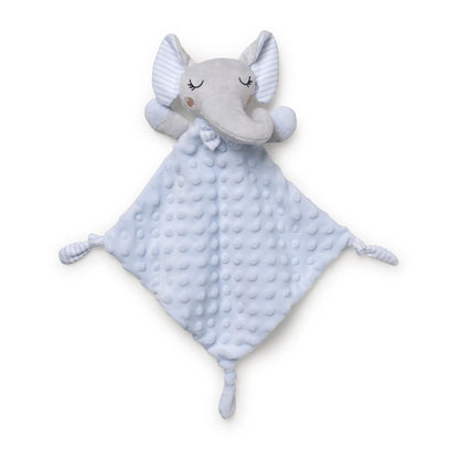 Ensemble Cape de Bain et Dou Dou Éléphant Bco/Bleu - Babyboss.ma - Interbaby - pour bébé maroc