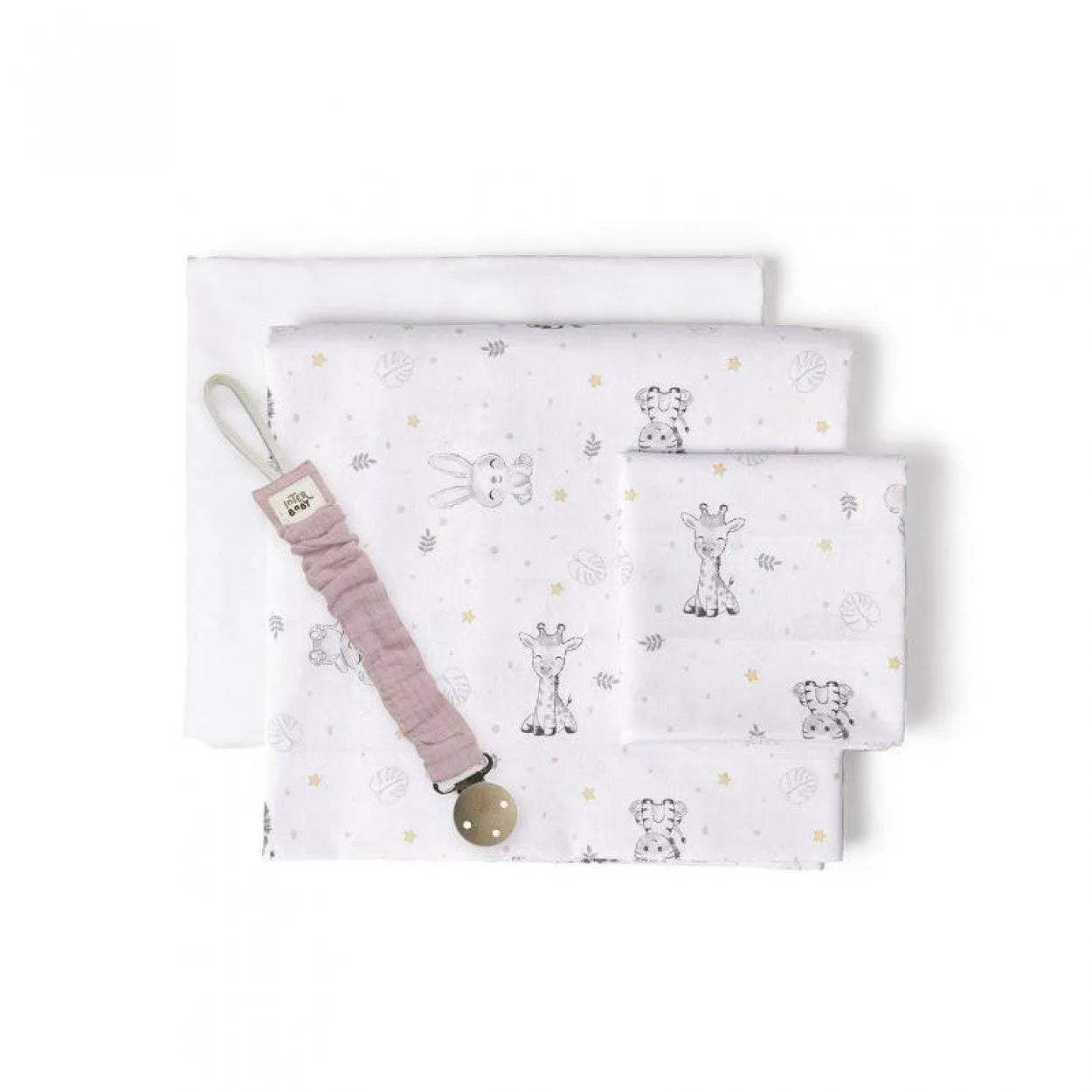 Ensemble de 3 pièces de drapsen coton Interbaby - Interbaby - pour bébé Maroc -www.babyboss.ma