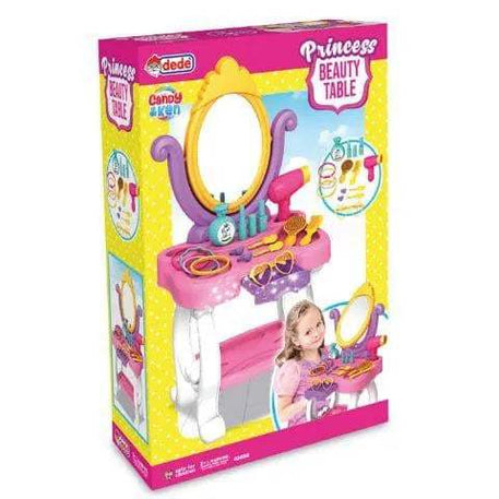 Ensemble de Table de Beauté Princesse – 15 Pièces de Maquillage et Accessoires pour Enfants - babyboss toys - pour bébé Maroc -www.babyboss.ma