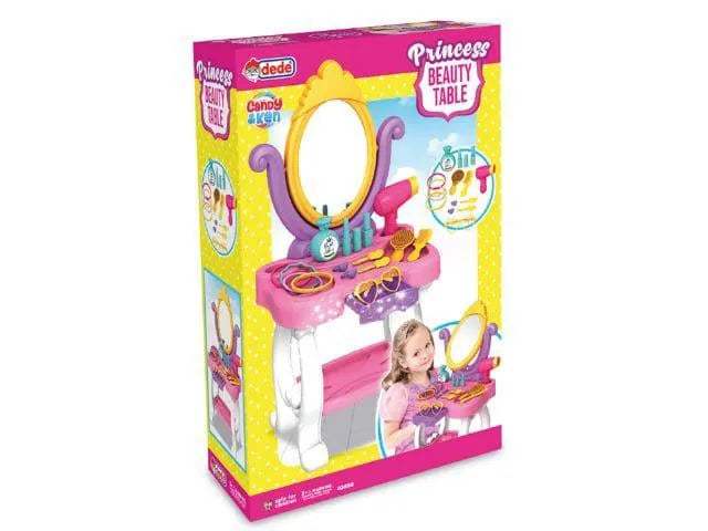 Ensemble de Table de Beauté Princesse – 15 Pièces de Maquillage et Accessoires pour Enfants - babyboss toys - pour bébé Maroc -www.babyboss.ma