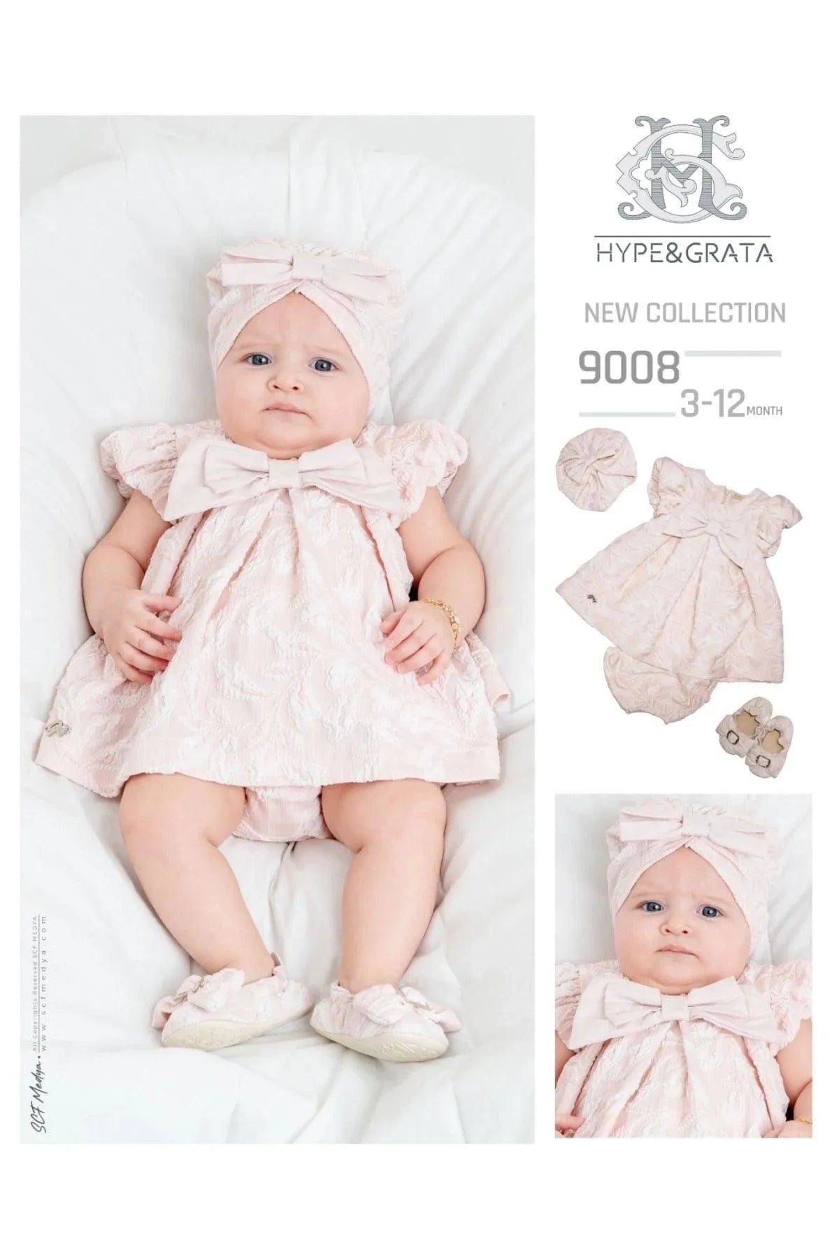 Ensemble naissance robe fille - Babyboss.ma - Hype grata - pour bébé maroc