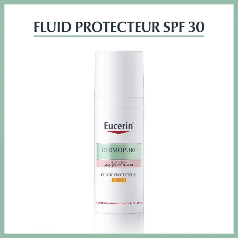 Eucerin Dermo Purifyer UV Sun Fluide SPF30 50ml - Eucerin - Soin de visage pour bébé Maroc -www.babyboss.ma