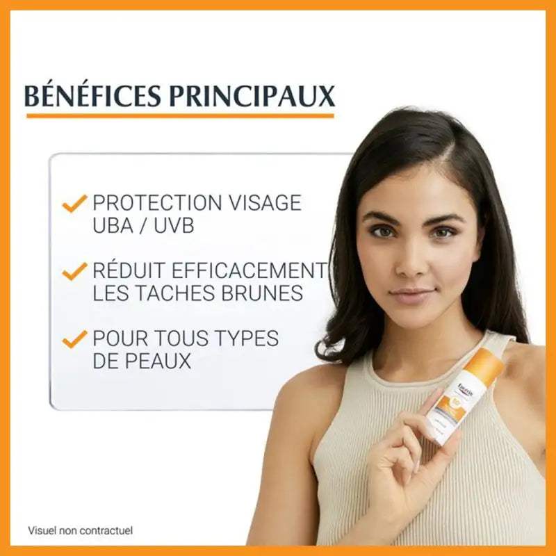 EUCERIN SUN PROTECTION PIGMENT CONTROL Fluid Protection Spf 50+ 50 Ml = 2 ANTI-PIGMENT SÉRUM DUO FORMAT VOYAGE OFFERTS - Eucerin - pour bébé Maroc -www.babyboss.ma