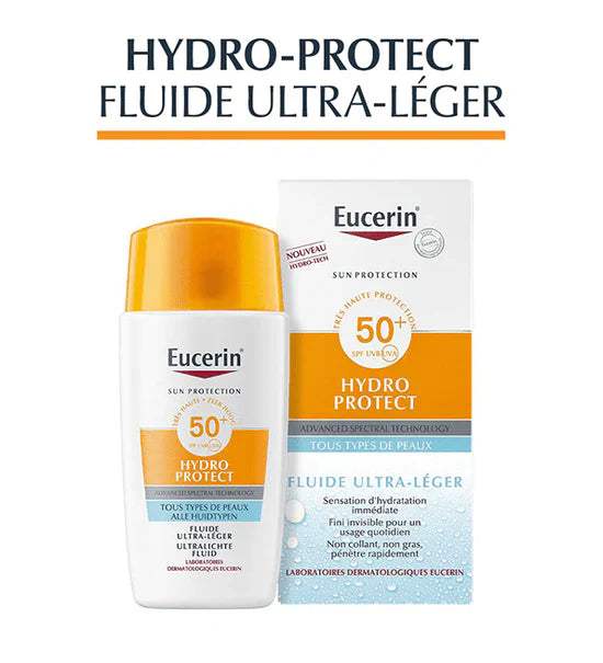 Eucerin Ecran Hydro Protect Fluid Spf50+ 50ml - Eucerin - Solaire pour bébé Maroc -www.babyboss.ma