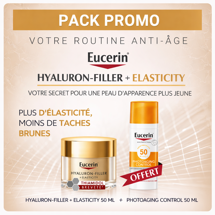 Eucerin pack elasticity nuit 50 ml + fluide anti age 50 ml