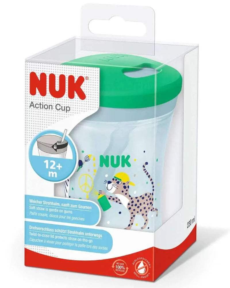 Evolution Action Cup 230ml NUK 12M+ - Vert - NUK - Tasses pour bébé Maroc -www.babyboss.ma