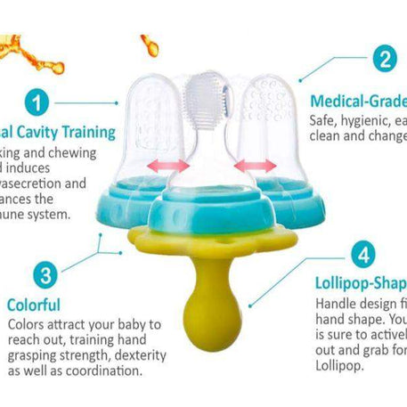 Farlin grip bite lollipops baby oral set - farlin - pour bébé Maroc -www.babyboss.ma