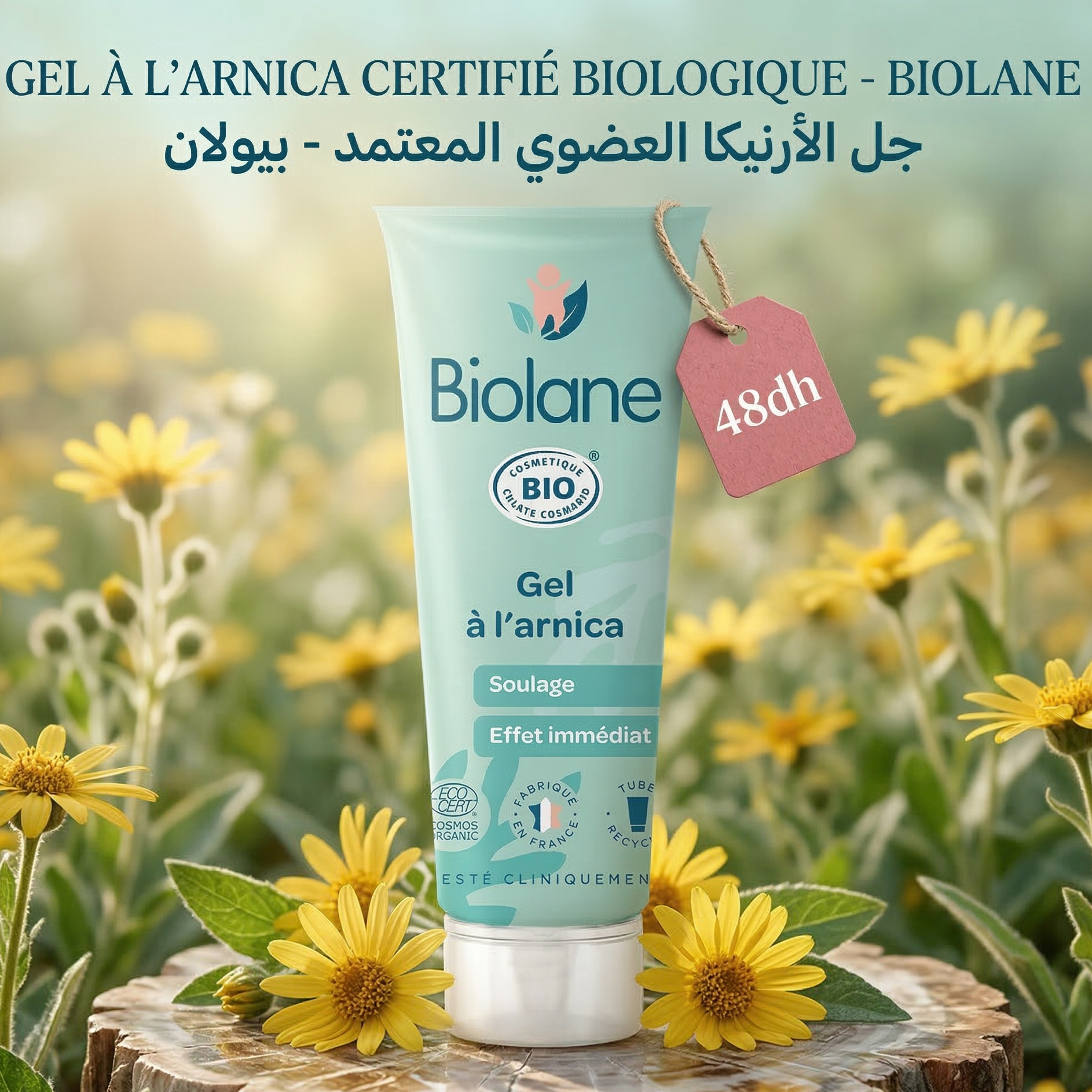 Gel à l'arnica certifié biologique - Biolane
