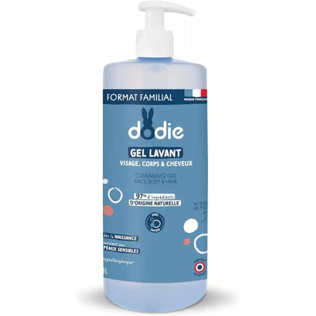 Gel Lavant 3en1 Flacon Pompe Dodie - 1L - Dodie - Gels Douche - Babyboss.ma