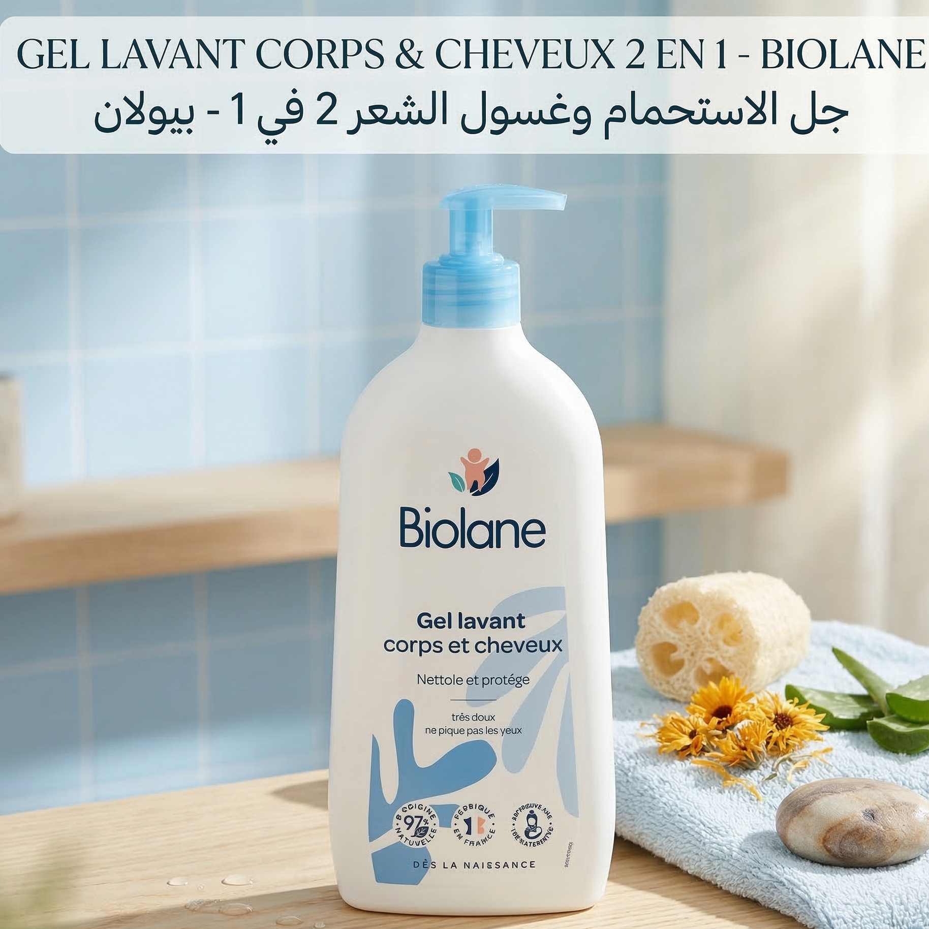 Gel lavant corps & cheveux 2 en 1 - Biolane
