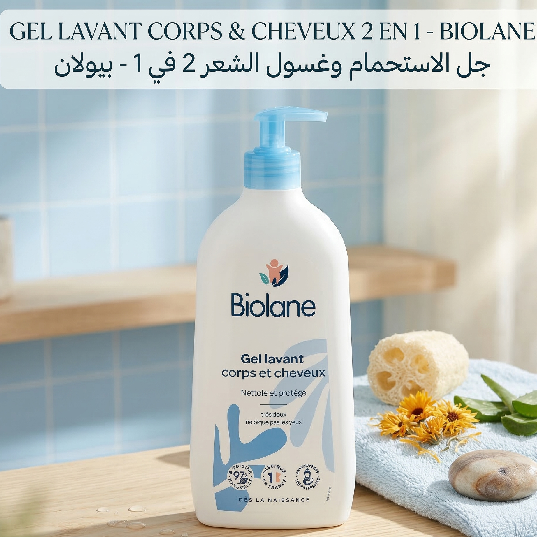 Gel lavant corps & cheveux 2 en 1 - Biolane