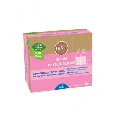 Gifrer Sérum Physiologique Boite de 12 Unidoses de 5ml - Dodie - pour bébé Maroc -www.babyboss.ma