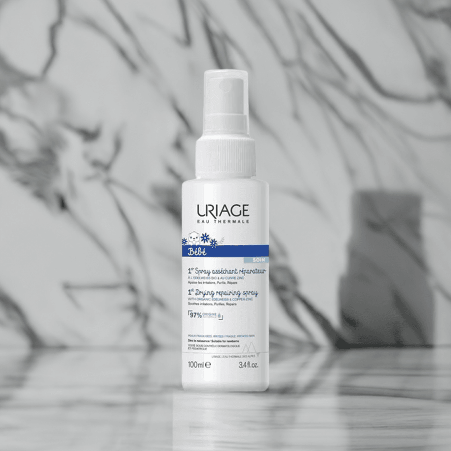 1er Spray Asséchant Réparateur 100ml - Uriage Bébé - Uriage Bébé - Eaux de Toilette pour bébé Maroc -www.babyboss.ma