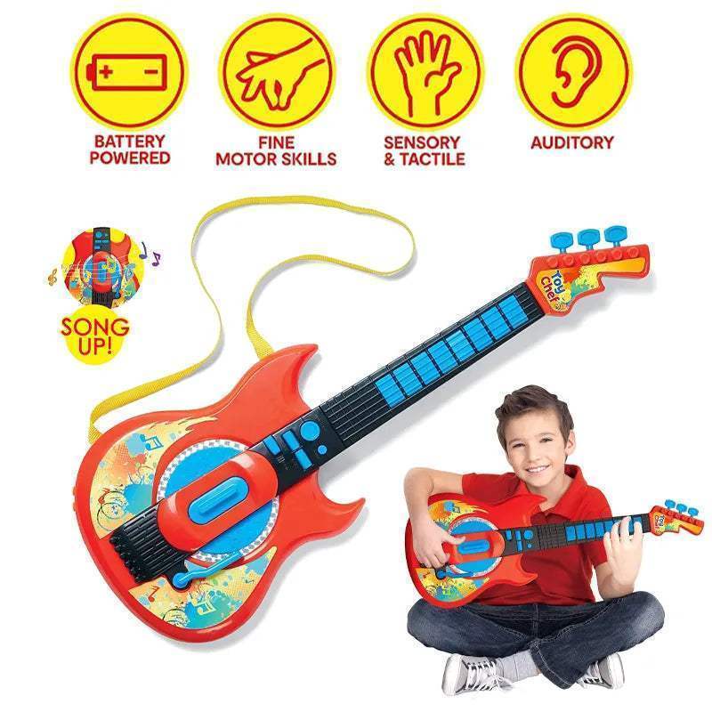 guitare_musicale_lectrique_pour_enfants-47969751531831-bebe-babyboss.ma-maroc - Babyboss.ma -bebe-maroc