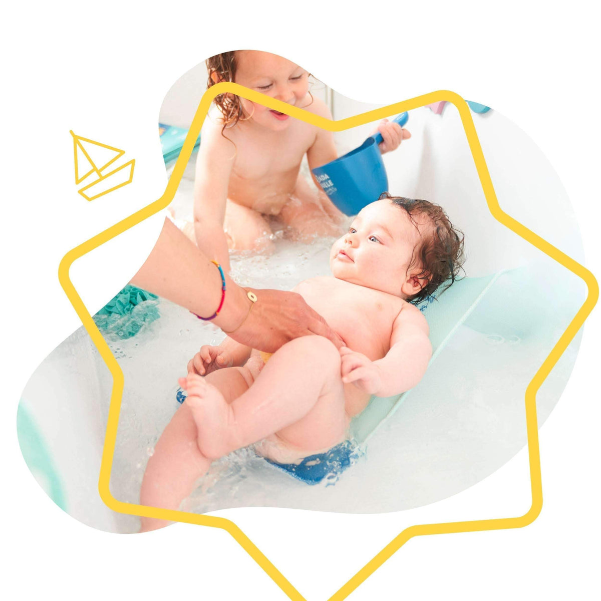 Hamac de bain ergonomique – vue 2 – BabyBoss.ma