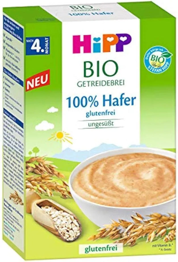 Hipp Bouillie de céréales bio 100% avoine, sans gluten, après le 4+ mois - Babyboss.ma - Hipp - pour bébé maroc