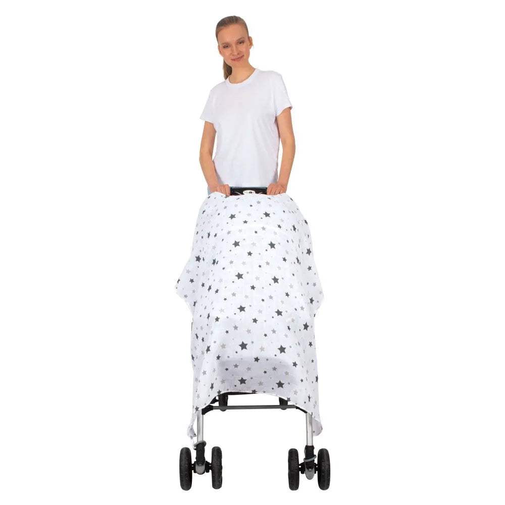 Housse de poussette en mousseline - sevibebe - pour bébé Maroc -www.babyboss.ma