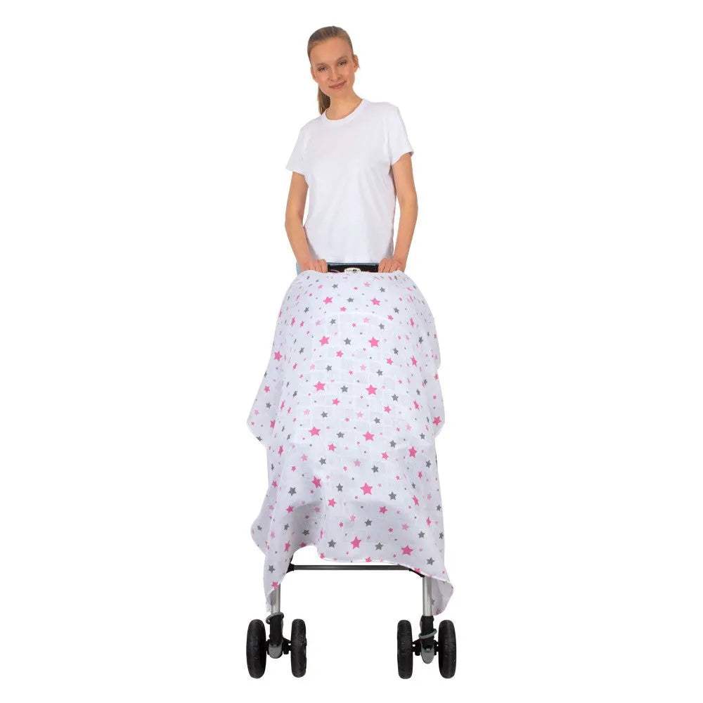 Housse de poussette en mousseline - sevibebe - pour bébé Maroc -www.babyboss.ma