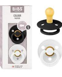 Lot de 2 Sucettes Bibs - Black/White