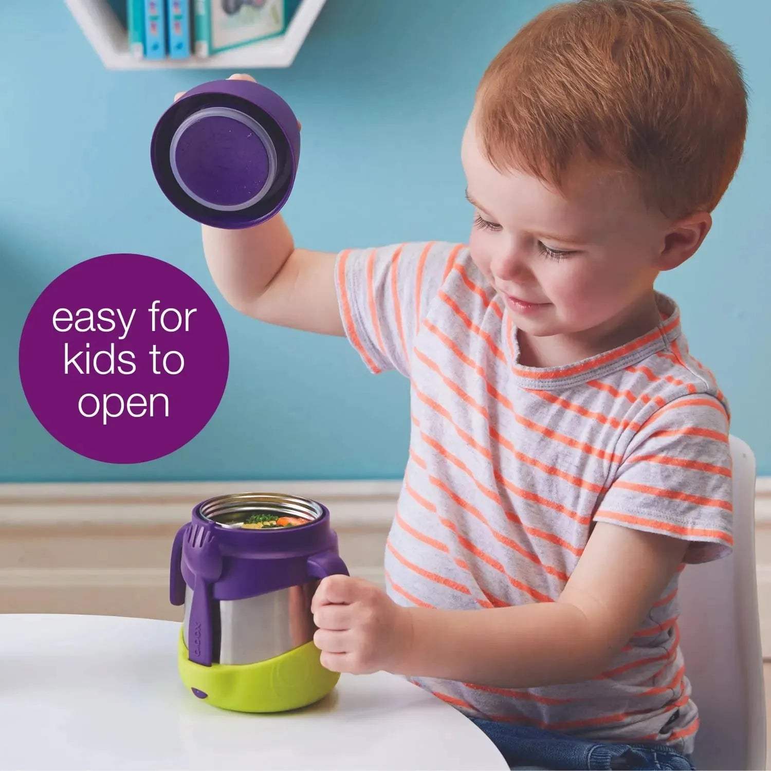 insulated food jar - emerald forest - BBOX USA - Insulated jars pour bébé Maroc -www.babyboss.ma