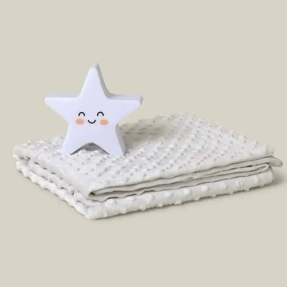 Interbaby Coffret de Couverture Bébé à bulles gris et veilleuse - Interbaby - pour bébé Maroc -www.babyboss.ma