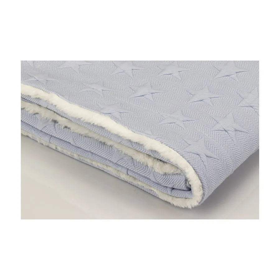 Interbaby Couverture Etoile junior 80 x 110 cm polaire bleu - Interbaby - pour bébé Maroc -www.babyboss.ma