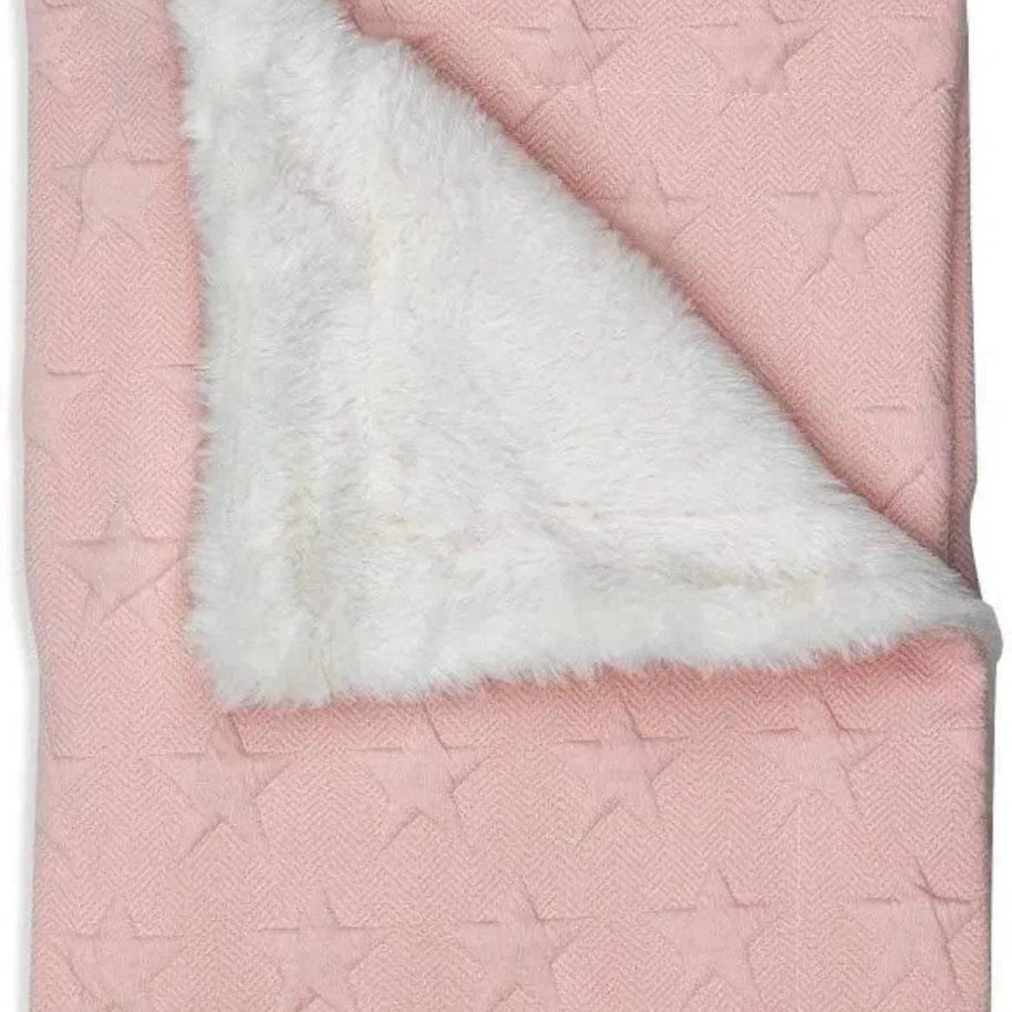 Interbaby Couverture Etoile junior 80 x 110 cm polaire rose - Interbaby - pour bébé Maroc -www.babyboss.ma