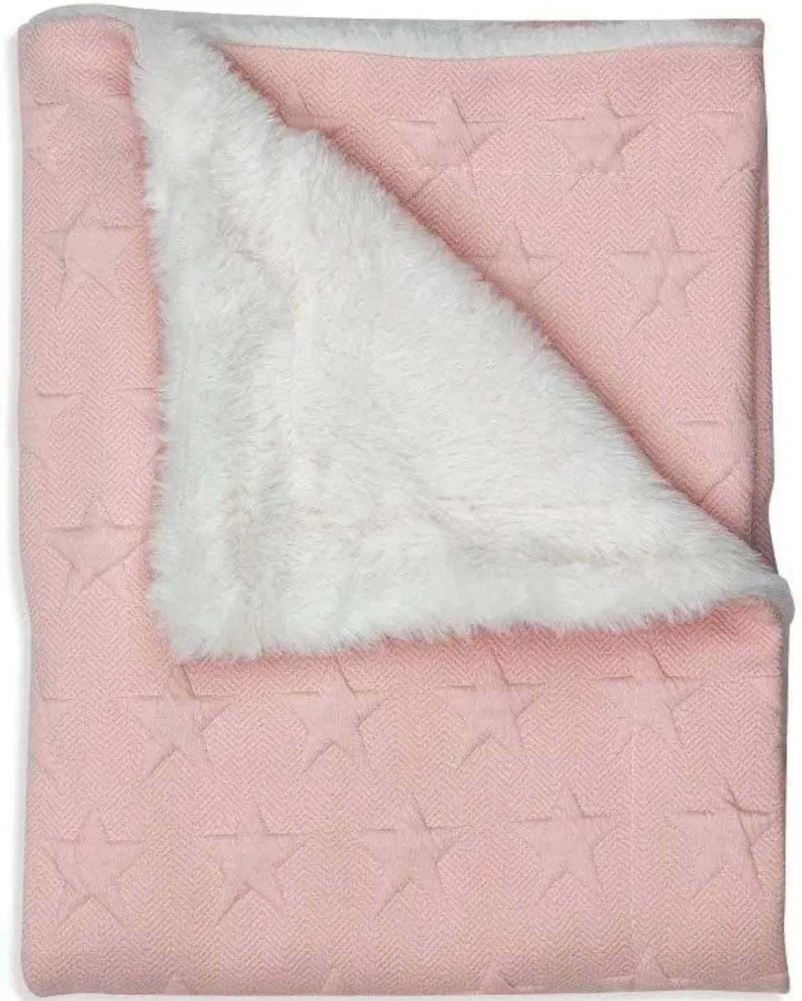 Interbaby Couverture Etoile junior 80 x 110 cm polaire rose - Interbaby - pour bébé Maroc -www.babyboss.ma