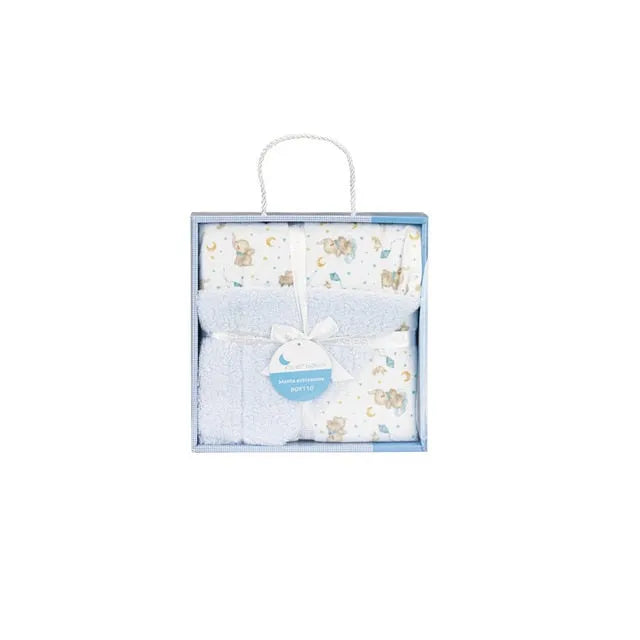 Interbaby couverture junior bulles 80 x 110 cm bleu - Interbaby - pour bébé maroc