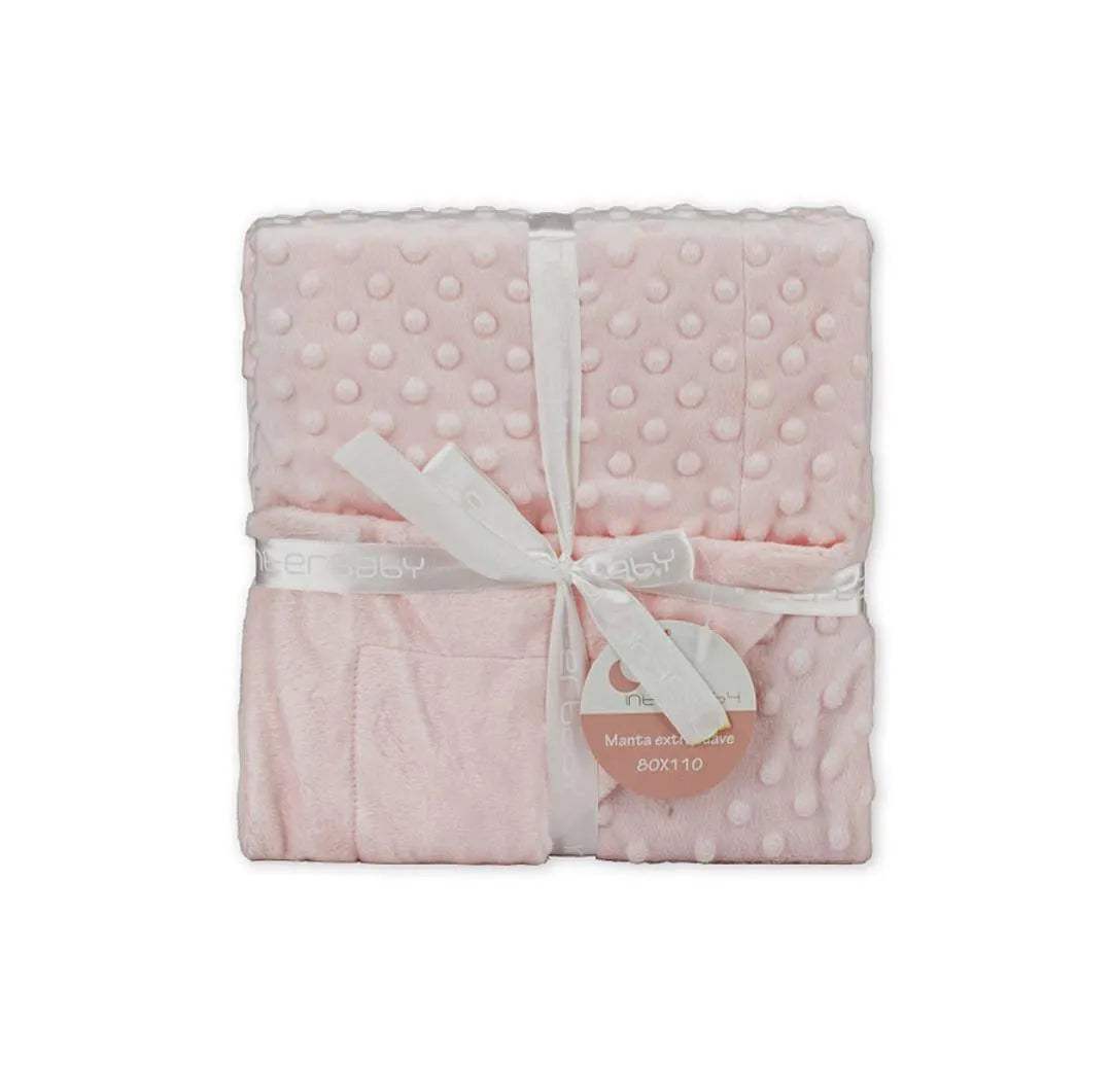 Interbaby couverture junior bulles 80 x 110 cm rose - Interbaby - pour bébé Maroc -www.babyboss.ma