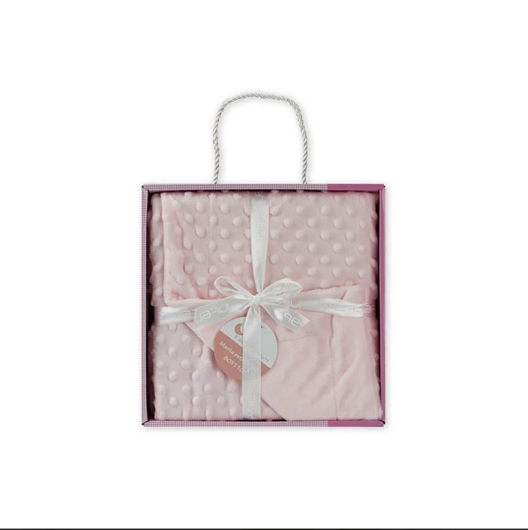 Interbaby couverture junior bulles 80 x 110 cm rose - Babyboss.ma - Interbaby - pour bébé maroc