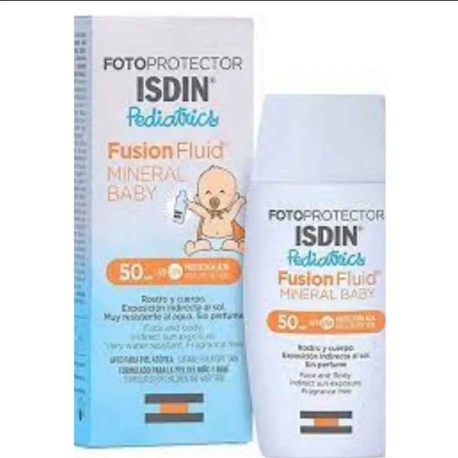 ISDIN FOTOPROTECTOR PEDIATRICS FUSION FLUID MINERAL BABY SPF50+/ 50 ML - Babyboss.ma - Isdin - pour bébé maroc