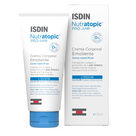 isdin-nutratopic-pro-amp-creme-emoliente-200ml-1 - Babyboss.ma -bebe-maroc