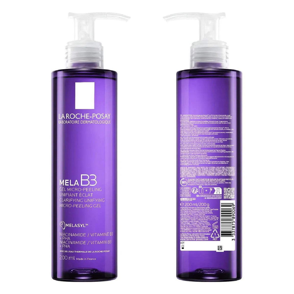 La Roche Posay Mela B3 Gel Micro Peeling Anti-Tâches Unifiant Éclat 200 Ml