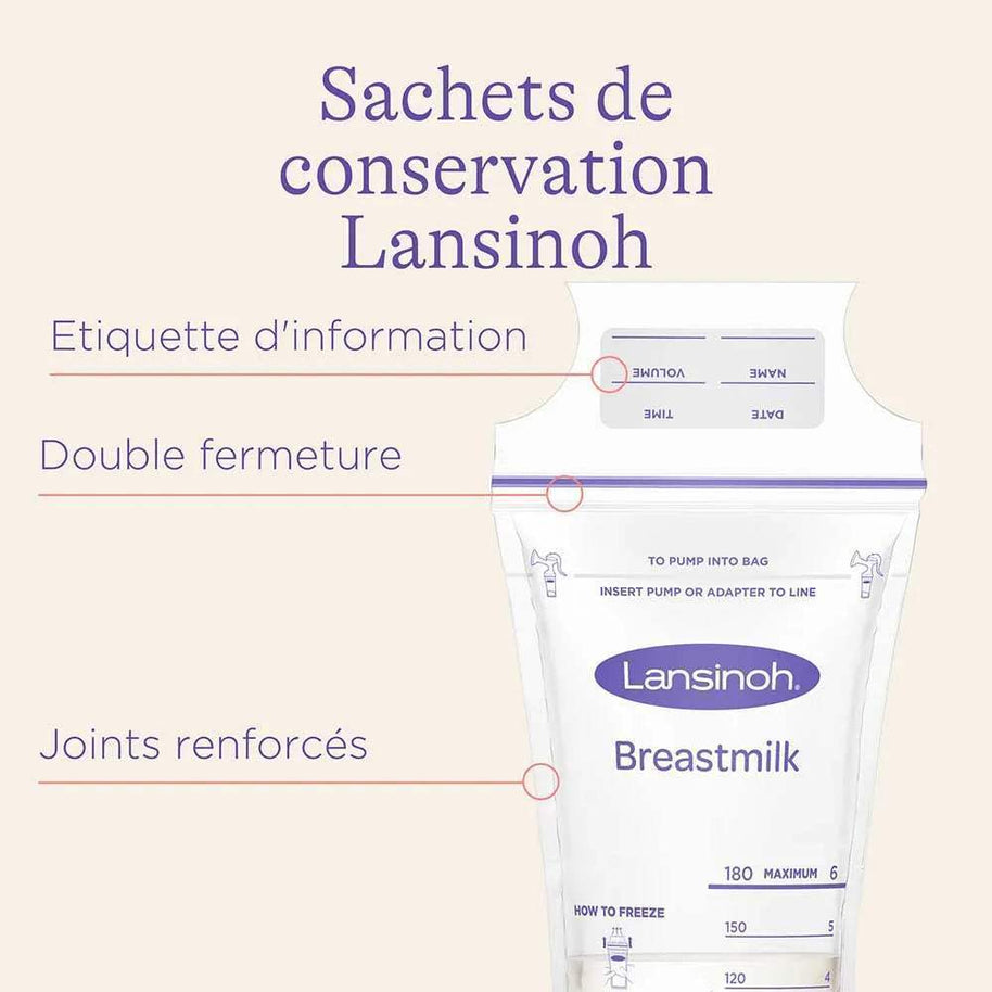 Lansinoh Sachets de Conservation 25 Unités - Lansinoh - Conservation du Lait pour bébé Maroc -www.babyboss.ma
