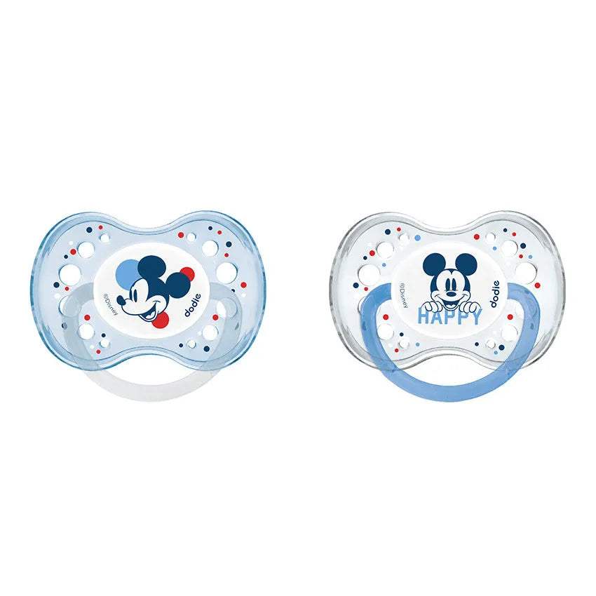 Lot de 2 Sucettes Anatomiques Dodie 18m+- Mickey Mouse - Dodie - Sucettes pour bébé Maroc -www.babyboss.ma