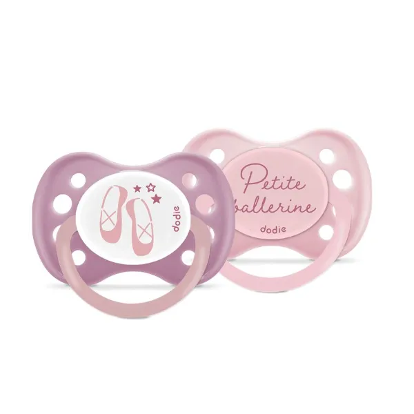 Lot de 2 Sucettes Anatomiques Dodie Silicone 18m+ - Bébé chat & Mini poule - Dodie - pour bébé maroc