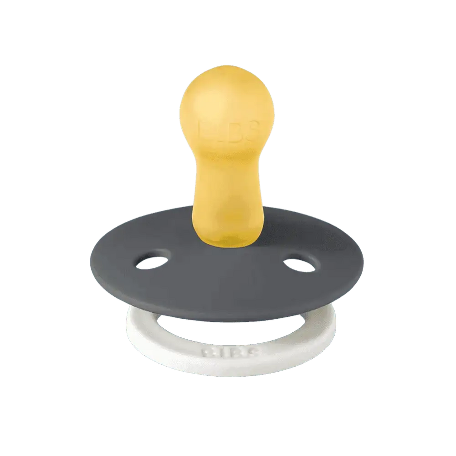 Lot de 2 Sucettes Bibs GLOW - Iron/Baby Blue - Bibs - Sucettes pour bébé Maroc -www.babyboss.ma