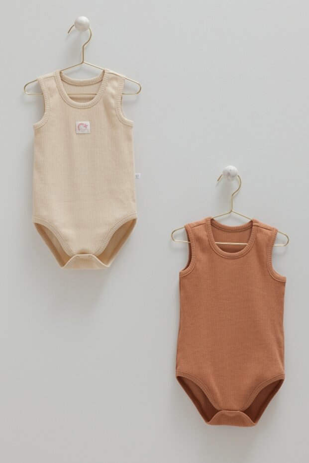 lot_de_2_bodies_bb_sans_manches_beige-52727619944759-bebe-babyboss.ma-maroc - Babyboss.ma -bebe-maroc