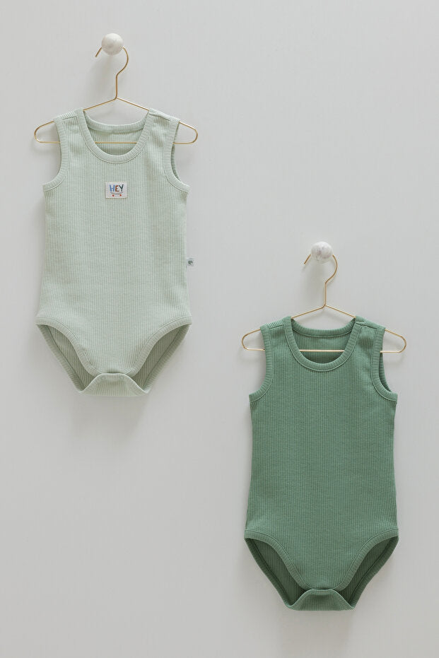 lot_de_2_bodies_bb_sans_manches_vert-52727559651639-bebe-babyboss.ma-maroc - Babyboss.ma -bebe-maroc