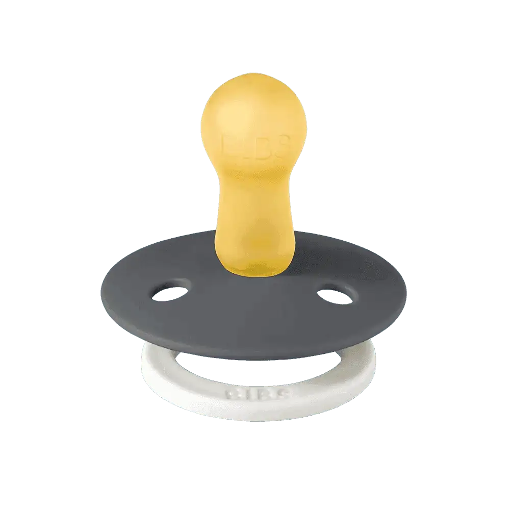 Lot de 2 Sucettes Bibs GLOW - Iron/Baby Blue - Bibs - Sucettes - Babyboss.ma