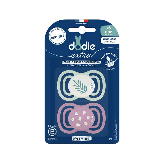 Lot de 2 Sucettes Dodie Anatomiques 6 mois+
