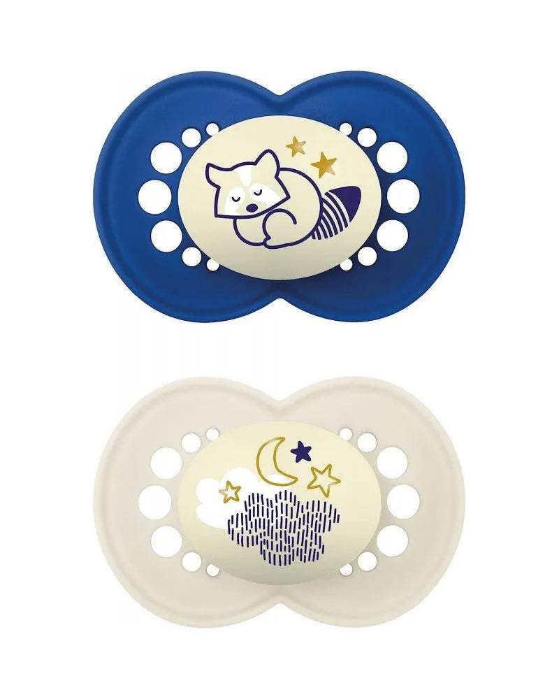 lot-de-2-sucettes-mam-original-nuit-6m-bleu-and-blanc-babyboss-ma-mam-pour-bebe-maroc - Babyboss.ma -bebe-maroc
